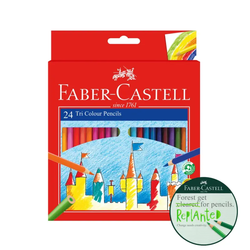 Faber-Castell Tri Colour Pencils 24