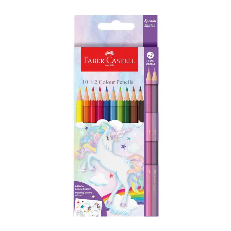 Faber-Castell Unicorn Edition Classic Colour Pencils 12